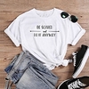T shirt Femme"idien Fin de semaine Sans Doublure Imprimés Photos Lettre Manches Courtes Imprimé Col Rond Hauts Haut de base 100% Coton basique Blanche Noir Violet