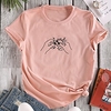 T shirt Femme"idien Fin de semaine Sans Doublure Imprimés Photos Manches Courtes Imprimé Col Rond Hauts Standard Haut de base 100% Coton basique Plage Blanche Rouge Jaune