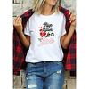 T shirt Femme"idien Fin de semaine Sans Doublure Lettre Manches Courtes Imprimé Col Rond Hauts Haut de base 100% Coton basique Blanche Violet Jaune miniinthebox