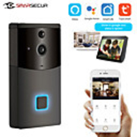 Tuya smart wifi sonnette interphone étanche à la pluie détecteur de mouvement pir caméra de sécurité de vision nocturne