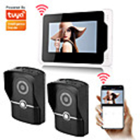 wifi / filaireamp;amp; enregistrement sans fil moniteur 7 pouces interphones vidéo système de sécurité domestique sonnette vidéo téléphone de porte avec caméra hd 1080p prise en charge multilingue