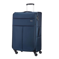 American Tourister Colora III Suitcase Spinner Expandable Navy Blue