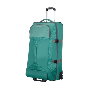 American Tourister Road Quest Duffle Bag 2 Wheel 80cm Sea Green Print