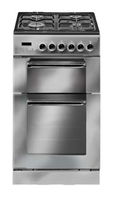 Baumatic BCG520SL 50 cm Slot-in Twin Cavity Gas Cooker Silver