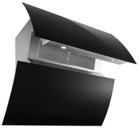 Baumatic BEO910BGL Cooker Hood Chimney 90cm LCD Stainless Steel Glass