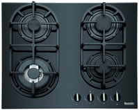 Baumatic BGG64 Hob Gas on Glass 60cm 4 Burners Black