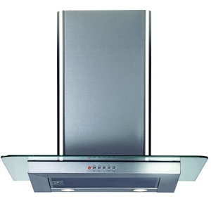 CDA ECN72SS Cooker Hood Flat Glass Chimney Extractor 70cm