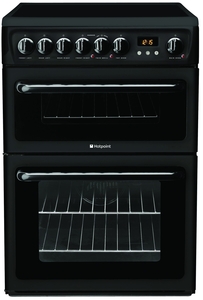 Hotpoint HAE60KS Cooker Freestanding Electric Double Oven Black