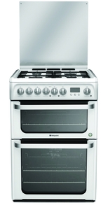 Hotpoint HUD61PS Cooker Freestanding Dual Fuel Double Oven Polar White