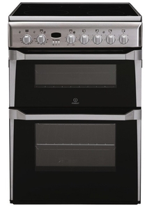 Indesit ID60C2XS Cooker Electric Ceramic Double 60cm Stainless Steel