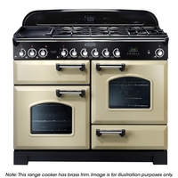 Rangemaster CDL110DFFCR/B Classic Deluxe 110 D/F Range Cooker 79810