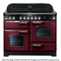 Rangemaster CDL110ECCY/B Classic Deluxe 110 Ceramic Range Cooker 84450