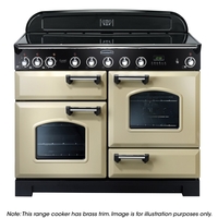 Rangemaster CDL110EICR/B ClassicDeluxe110 Induction Range Cooker 90440