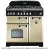 Rangemaster CDL90DFFCR/B Classic Deluxe 90 D/F Range Cooker 80960 CRM