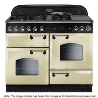 Rangemaster CLAS110DFFCR/B Classic 110 Dual Fuel Range Cooker 72970