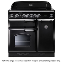 Rangemaster CLAS90ECBL/B Classic 90 Ceramic Range Cooker 68310 BLK