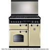 Rangemaster CLAS90LDFCR/B Classic 90 Dual Fuel Range Cooker 94650 CRM