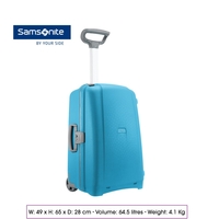 Samsonite Aeris Suitcase 2 Wheel Upright 64cm 23inch Medium Turquoise