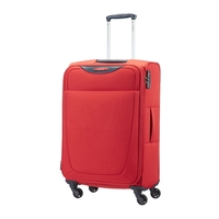 Samsonite Base Hits Spinner Expandable Suitcase 66cm 24inch Lava Red