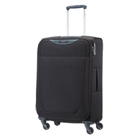 Samsonite Base Hits Suitcase 4 Wheel Spinner 66cm Expandable Black