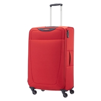 Samsonite Base Hits Suitcase 4 Wheel Spinner 77cm Expandable Lava Red
