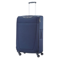 Samsonite Base Hits Suitcase 4 Wheel Spinner 77cm Expandable Navy Blue