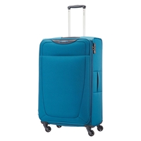 Samsonite Base Hits Suitcase 4 Wheel Spinner 77cm Expandable Sky Blue
