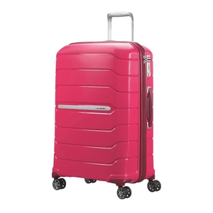 Samsonite Flux Suitcase 4 Wheel Spinner Expandable 68cm Granite Red