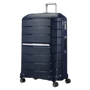 Samsonite Flux Suitcase 4 Wheel Spinner Expandable 81cm Navy Blue