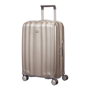 Samsonite Lite-Cube Suitcase 4 Wheel Spinner 68cm 25inch Ivory Gold