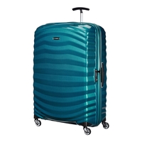 Samsonite Lite-Shock Suitcase 4 Wheel Spinner 81cm Petrol Blue
