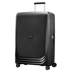 Samsonite Optic Suitcase 4 Wheel Spinner 75cm Large Metallic Black
