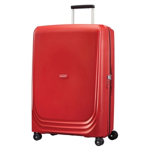 Samsonite Optic Suitcase 4 Wheel Spinner 75cm Large Red