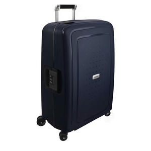 Samsonite S Cure DLX Suitcase 4 Wheel Spinner 69cm 25in Midnight Blue