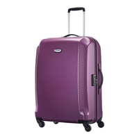 Samsonite Skydro Suitcase 4 Wheel Spinner 69cm 25in Medium Dark Purple