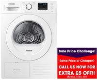 Samsung DV70F5E0HGW Tumble Dryer 7kg Heat Pump A++ Energy White