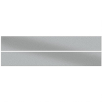 Smeg UPGS Upstands Set of 2 Plain Glass Silver each 100cm W x 14cm H