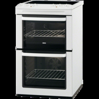 Zanussi ZCV551MW Cooker Electric 55cm Freestanding Double Oven White