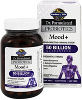 Garden of Life Dr. Formulated Probiotics Mood+ 50 Billion (Gluten Free,  60 Vegetarian Capsules)