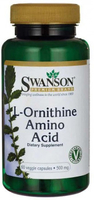 Swanson L-Ornithine Amino Acid (500 mg,  60 Vegetarian Capsules)