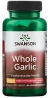 Swanson Whole Garlic (Made with Organic Garlic,  700 mg,  60 Vegetarian Capsules)