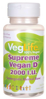 VegLife Supreme Vegan D (2000 IU,  100 Tablets)