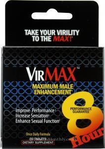 VirMax Maximum Male Enhancement 8 Hour Performance (10 Tablets,  5 Servings)