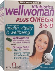 Vitabiotics Wellwoman Plus Omega 369 (56 Tablets/Capsules)
