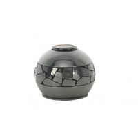 Garbo Single Tealight Holder with a Pewter Mosaic Design