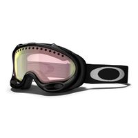 Oakley A Frame Goggle - Jet Black - Pink Iridium Lens