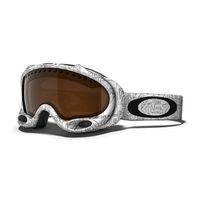Oakley A Frame Goggle - White Factory Text - Black Iridium Lens