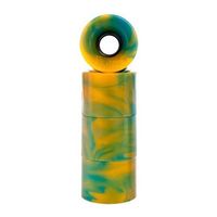 Penny 59mm Wheels - Cyan/Orange Swirl