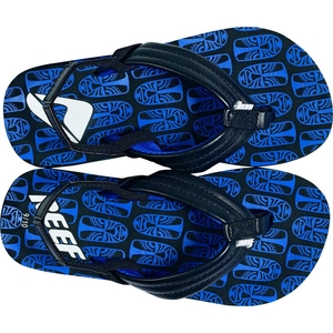 REEF BOYS AHI PRINTS SANDALS Black/Royal