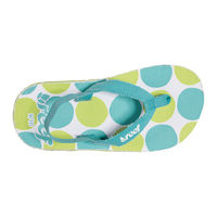 REEF GIRL DILLY DALLY SANDALS Blue/Green